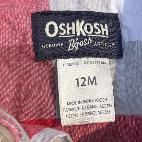 🍭Carters plaid cotton shirt all-in-one - Picture 4 of 5